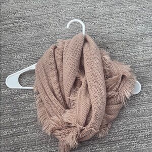 Cozy Tan Knit Scarf
